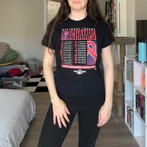 Black Philadelphia Phillies national championship graphic tee